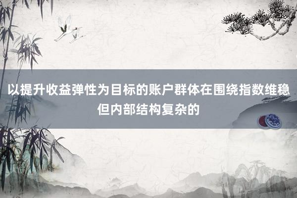 以提升收益弹性为目标的账户群体在围绕指数维稳但内部结构复杂的