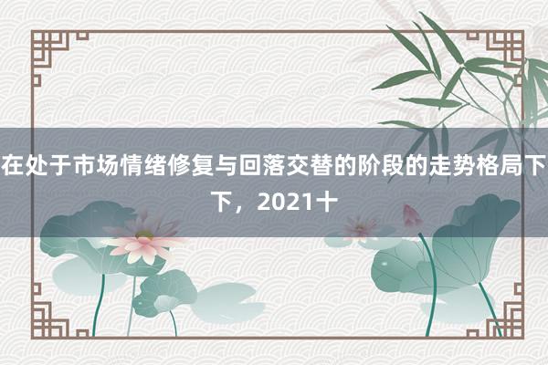 在处于市场情绪修复与回落交替的阶段的走势格局下下，2021十